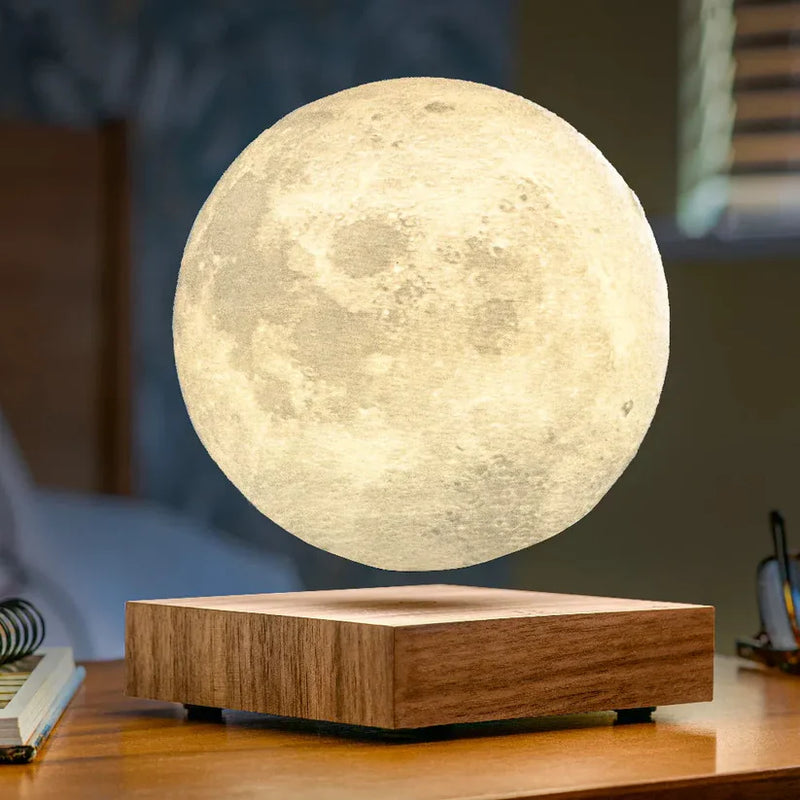 Luminária Lunar com Levitação Magnética