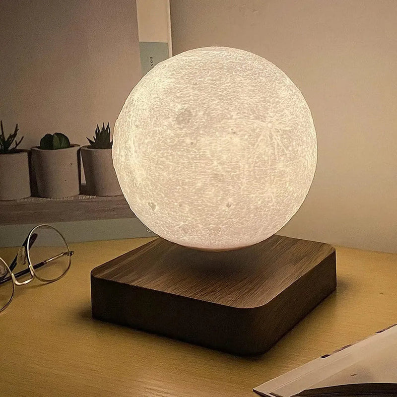 Luminária Lunar com Levitação Magnética
