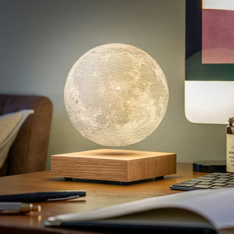 Luminária Lunar com Levitação Magnética
