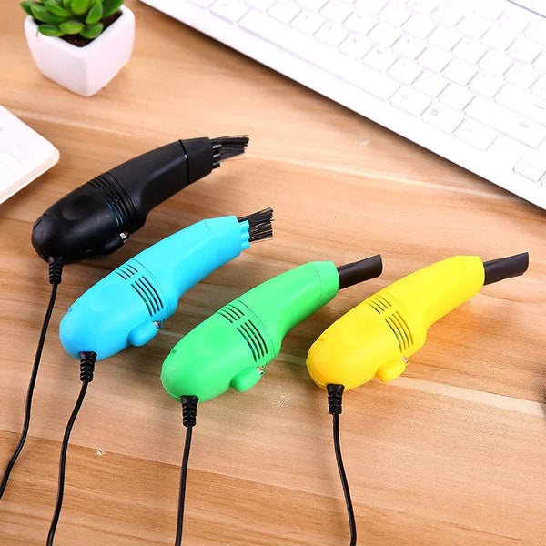 Mini aspirador de pó usb, escova para teclado, laptop, limpador de poeira, port